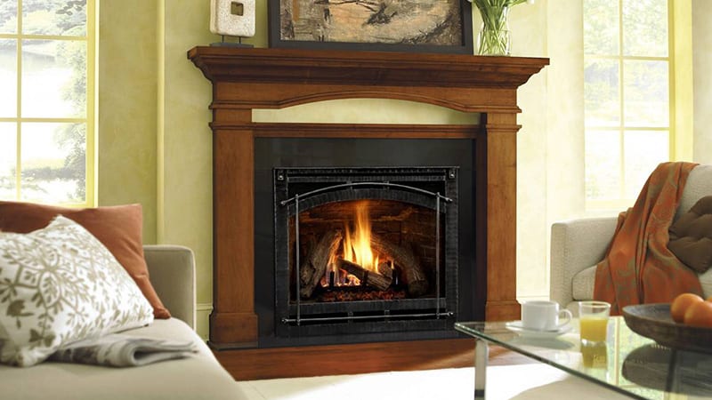 living room gas fireplace