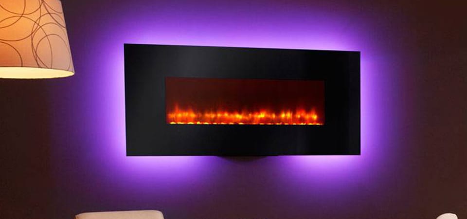 wall mounted electric fireplace