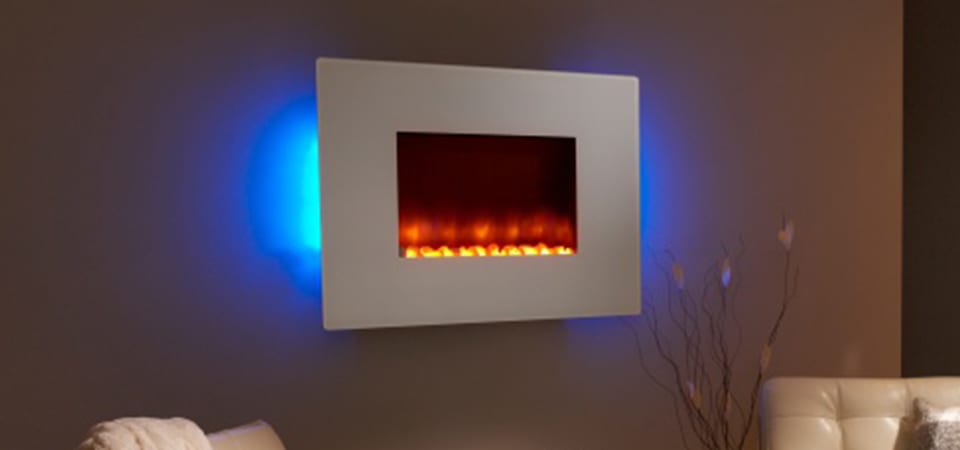 wall mounted electric fireplace